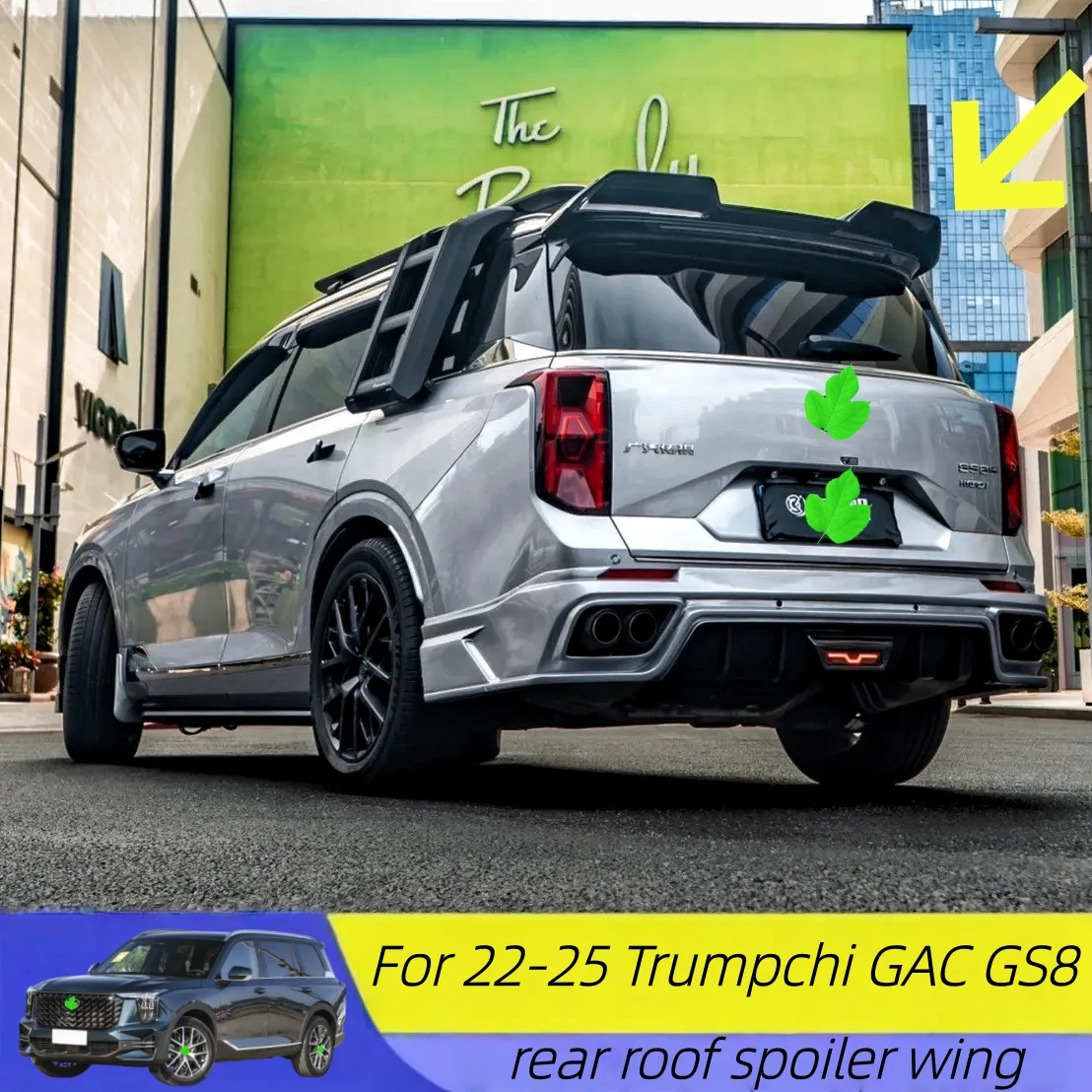 

For 2022-2025 Trumpchi GAC GS8 Car Styling Accessories Exterior Sticker Sport Tail Wing Plate Fixed Wind Rear roof wing Spoiler