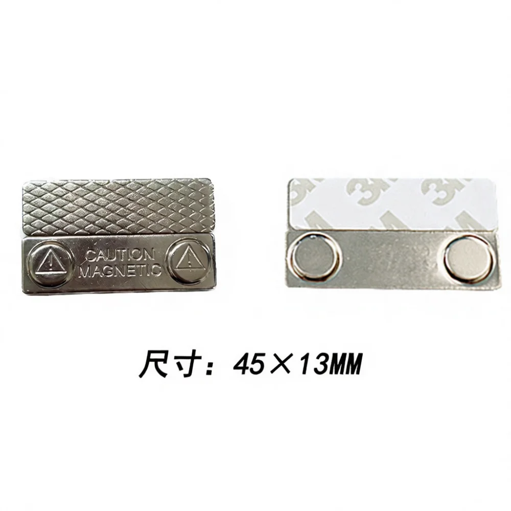 Premium Hat Shape Magnetic Name Tag Holder Metal Badge Fastener Easy To Use For Business Events Education Institution