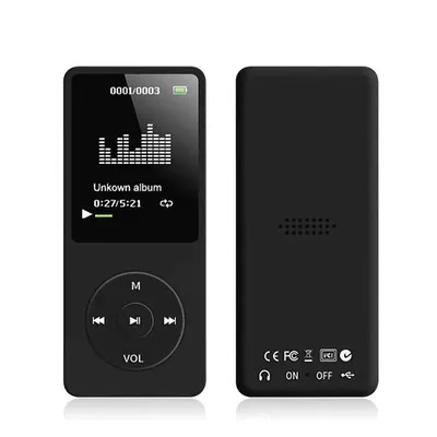 Lettore musicale MP3 da 1.8 \'\'portatile Non distruttivo Mp4 Super HiFi Walkman scheda Radio FM registrazione ultrasottile esterna per telefoni