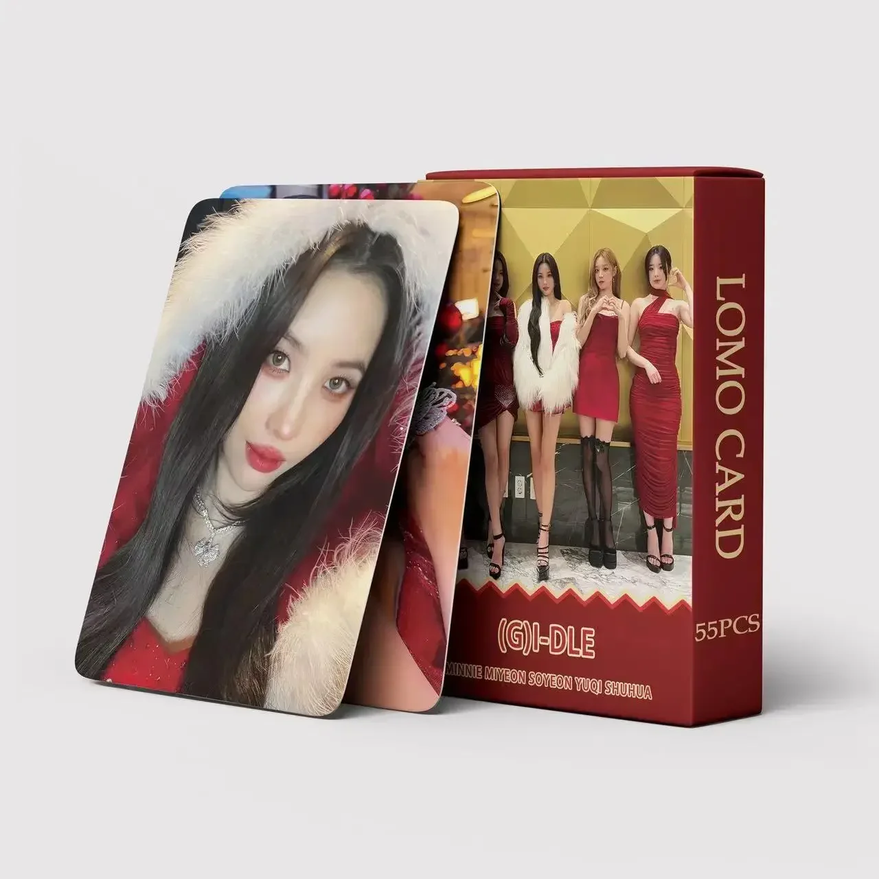 

2025 New 55 GIDLE Mini Cards Minnie Tian Xiaojuan Song Yuqi Ye Shuhua Meiyan (G) I-DLE Surroundings
