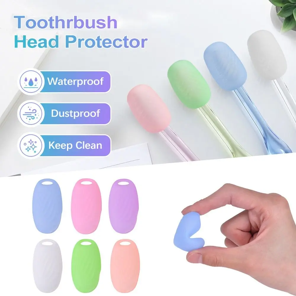 

New Hook Toothbrush Cover Silicone Reusable Toothbrush Storage Clip Toothbrush Shell Toothbrush Dust Cover