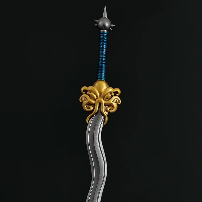 22 cm/8.66 pollici Polpo Generale Spada Arma Modello Film Nei Zha 2 Periferiche Sea Monster Serpentine Metallo Samurai Coltello DesktopToys