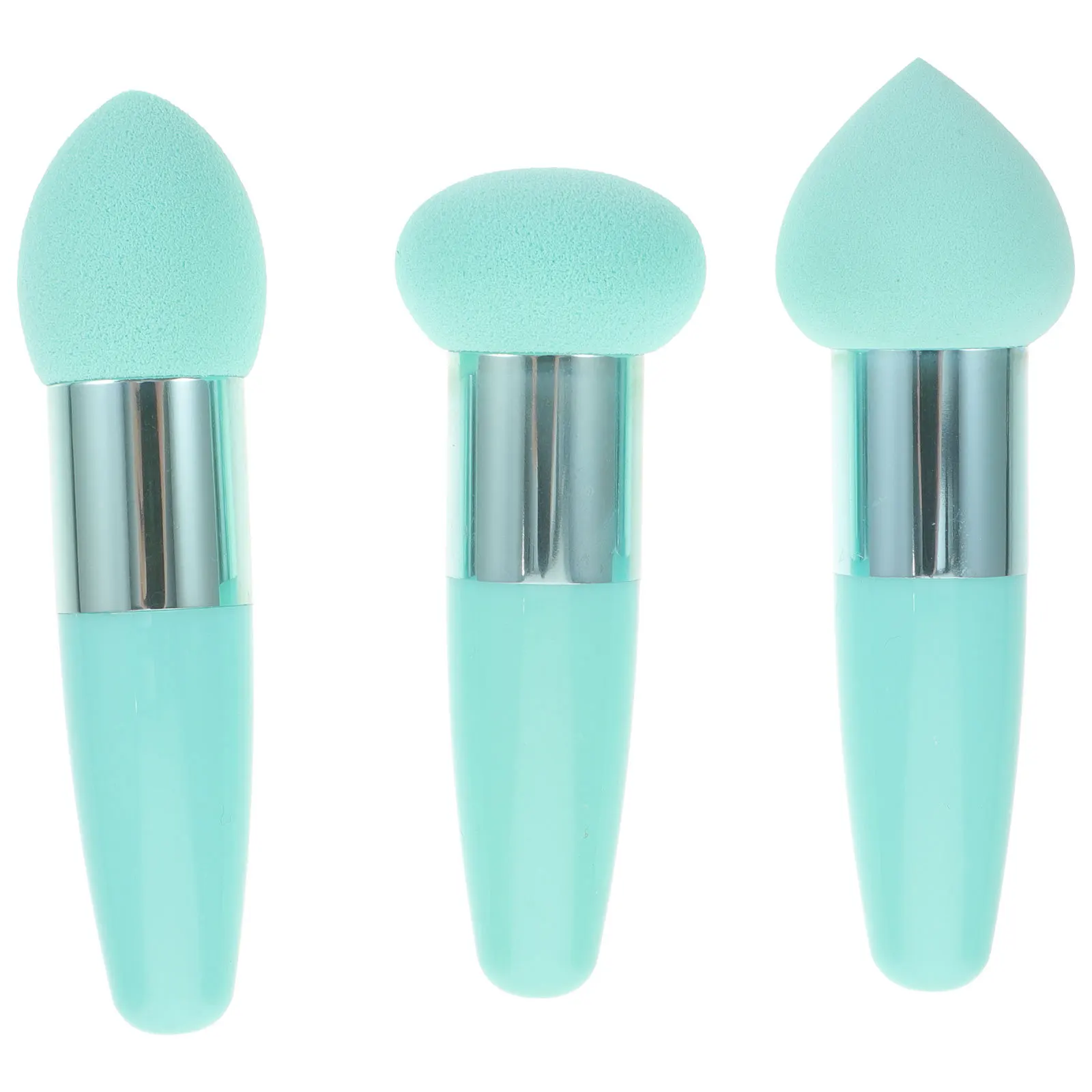 3Pcs Foundation Schwamm Pinsel Set Hohe Dichte Latex Make-Up Puff Gesichts Applikator Foundation Schwamm Pinsel