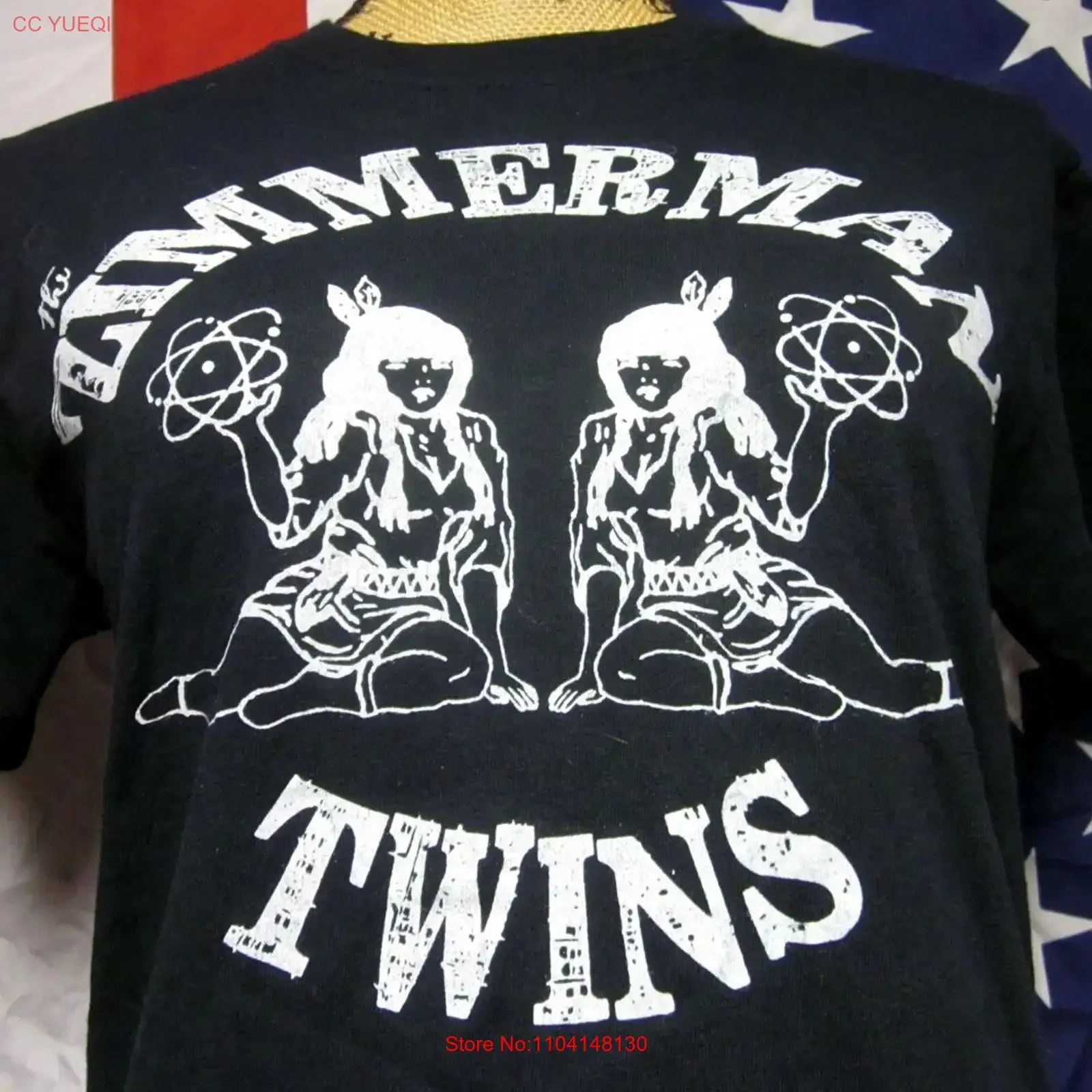 ZIMMERMAN TWINS Sexy Atomic Squaws small T shirt indie rock tee Gone Daddy Finch vintage Washed Unisex Comfortable