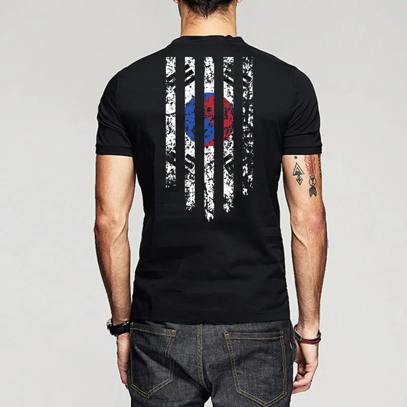 Flag (ANY COUNTRY) Print Men T-Shirt Argentina Korea Canada Brazil Turkey Australia Spain Italy Japan UK Cotton O Neck T Shirts