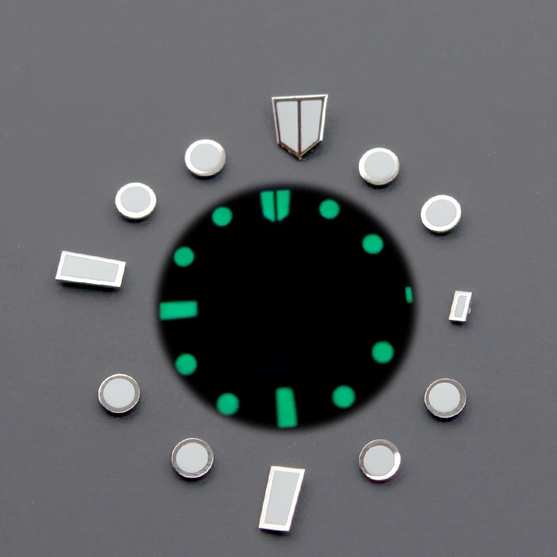 Blue Green Luminous Watch Dial Hour Indices Markers For Men's Watch Dial Accessories Aftermarket Replacemen