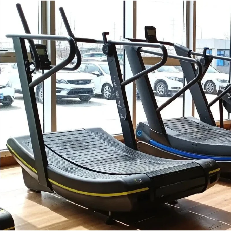 

Commercial Manual Curved Non-Motorized Treadmill Without Motor Supports
