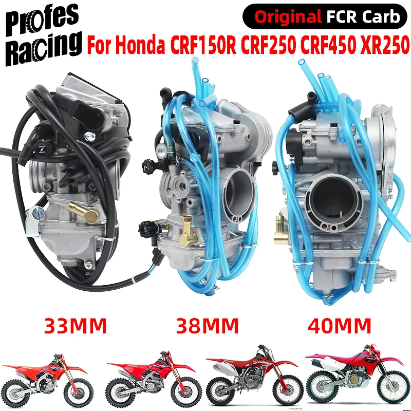 

Motorcycle Original Carburetor FCR33 FCR38 FCR40 FCR33mm 38mm 40mm Keihin For Honda CRF150R CRF250 CRF450 XR250 NC Engine