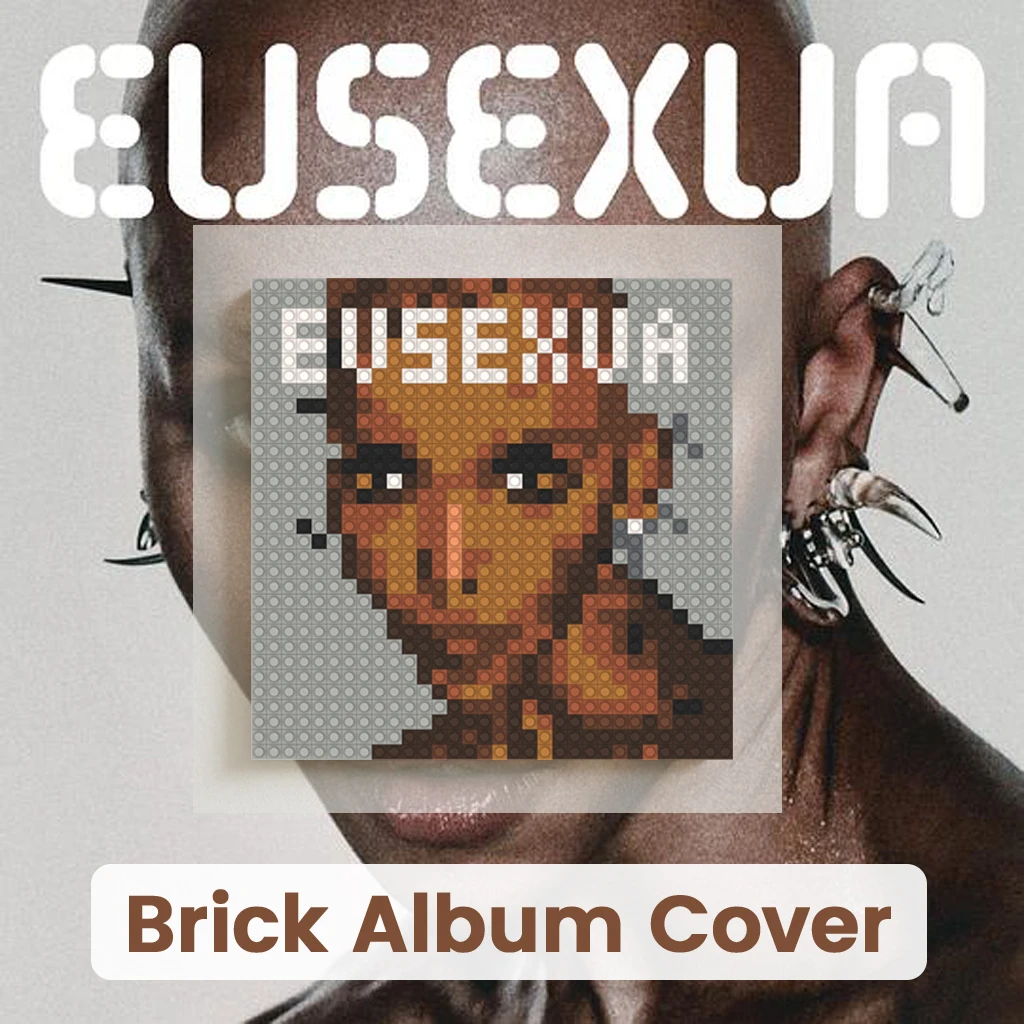 

F-FKA Twigs Iconic Alternative Pop Star Album Building Brick Mosaic Art Poster DIY Wall Decor For Music Collectors