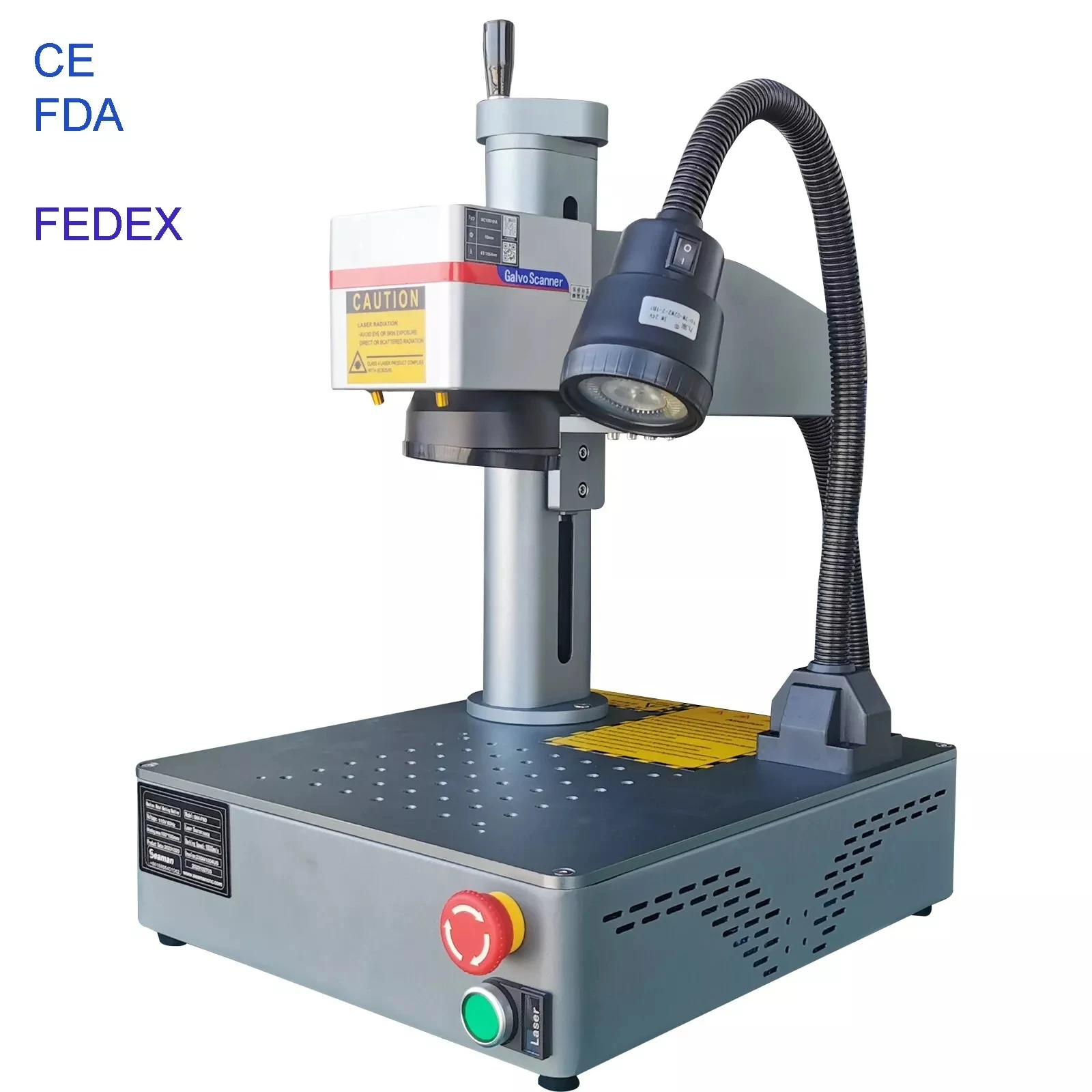 

MAX 50W Fiber Laser Metal Mark Engraver Machine Jewerly LOGO MARK FDA CE FEDEX