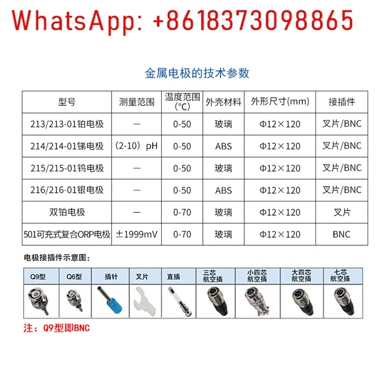 PF-2-01 Fluoride Ion Electrode PCL-1-01 Chloride Ion Composite Calcium Potassium Lead Iodide Bromide
