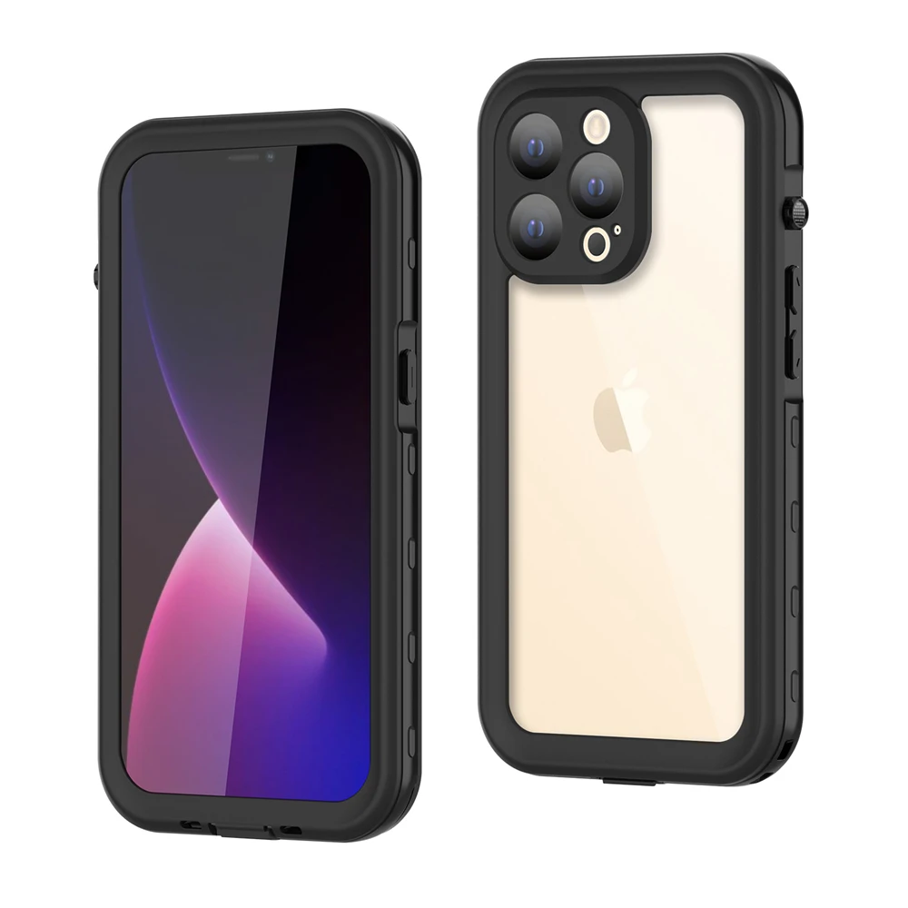 IP-68 Waterproof Dust Proof Clear Cover For iPhone X Xs Max Xr 12 13 Pro 11 Mini 6s 7 8 Plus Phone Case Shockproof Fundas Coque
