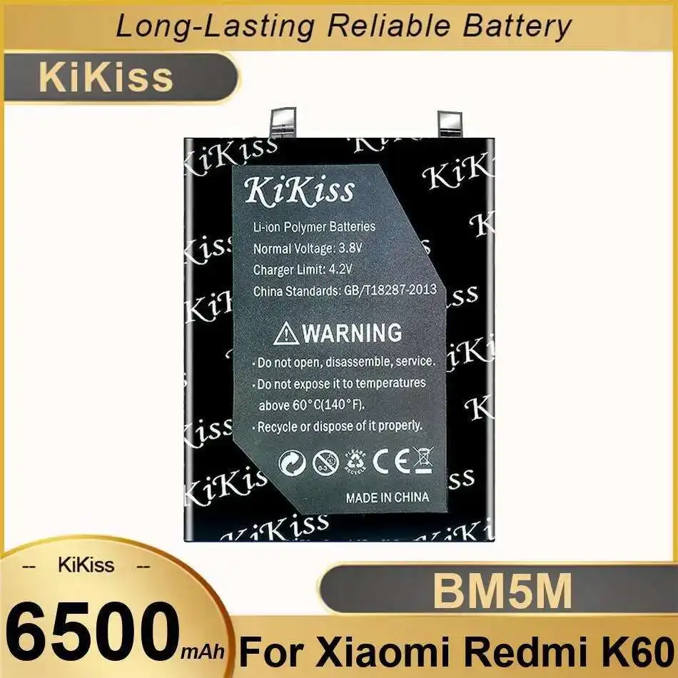 

Mobile Phone Battery BM5M 6500Mah High-Capacity For Xiaomi Redmi K60 Long Lasting