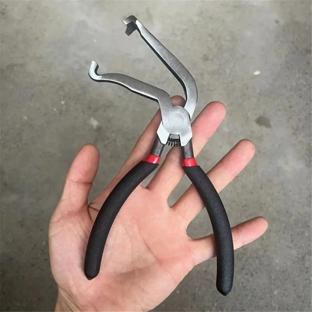 60° Angle Electrical Disconnect Pliers Curved Push Tab Style Connector Pliers Spring Fuel Line Disconnect Pliers