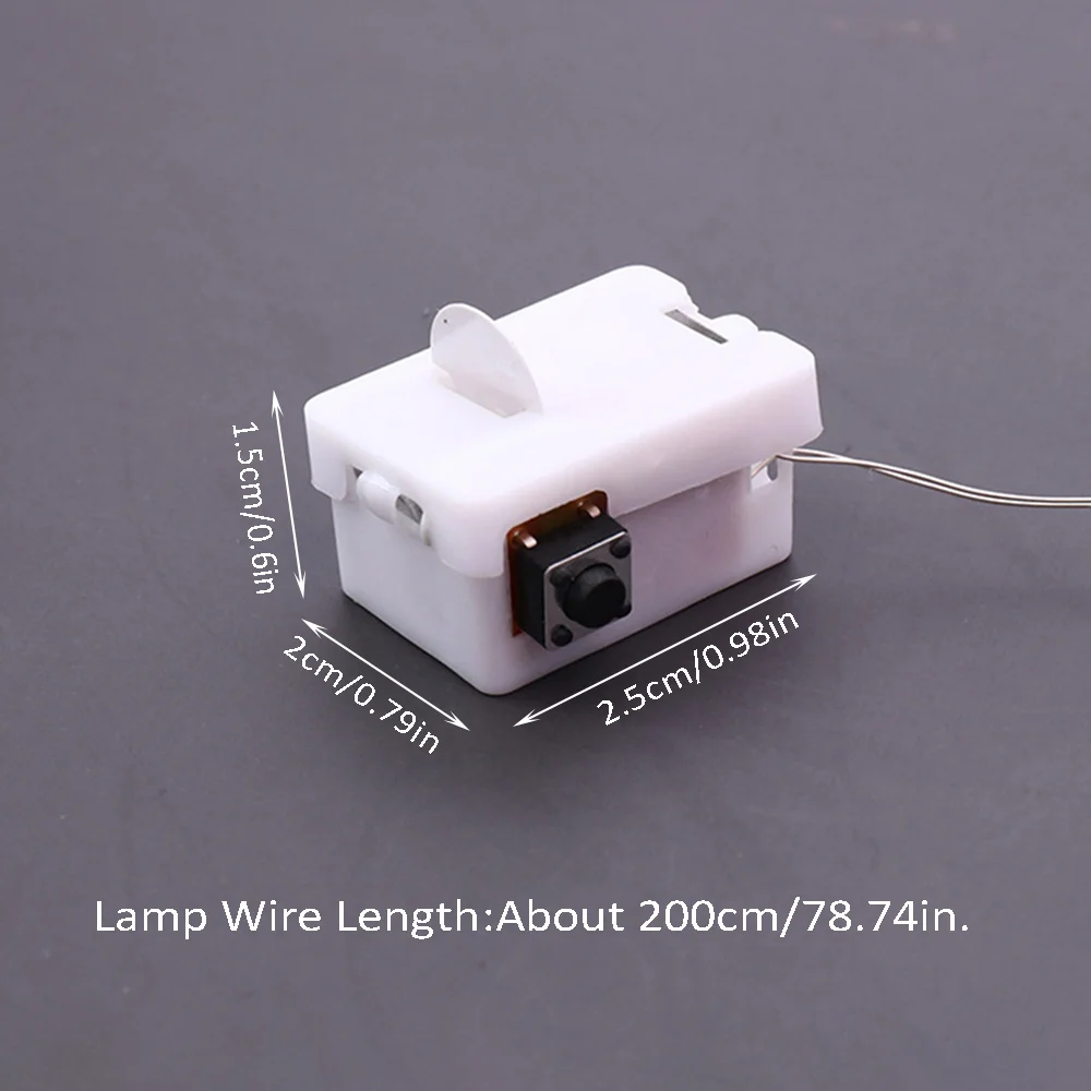 15pcs LED Fairy Light, 3 Lighting Modes, Silvery Wire Fairy Lights, Button Battery Powered, String Lights for DIY Decoration