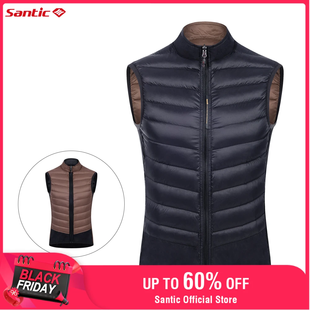 

Santic Cycling Vest Road Bicycle Riding Warm Vest Lightweight Breathable