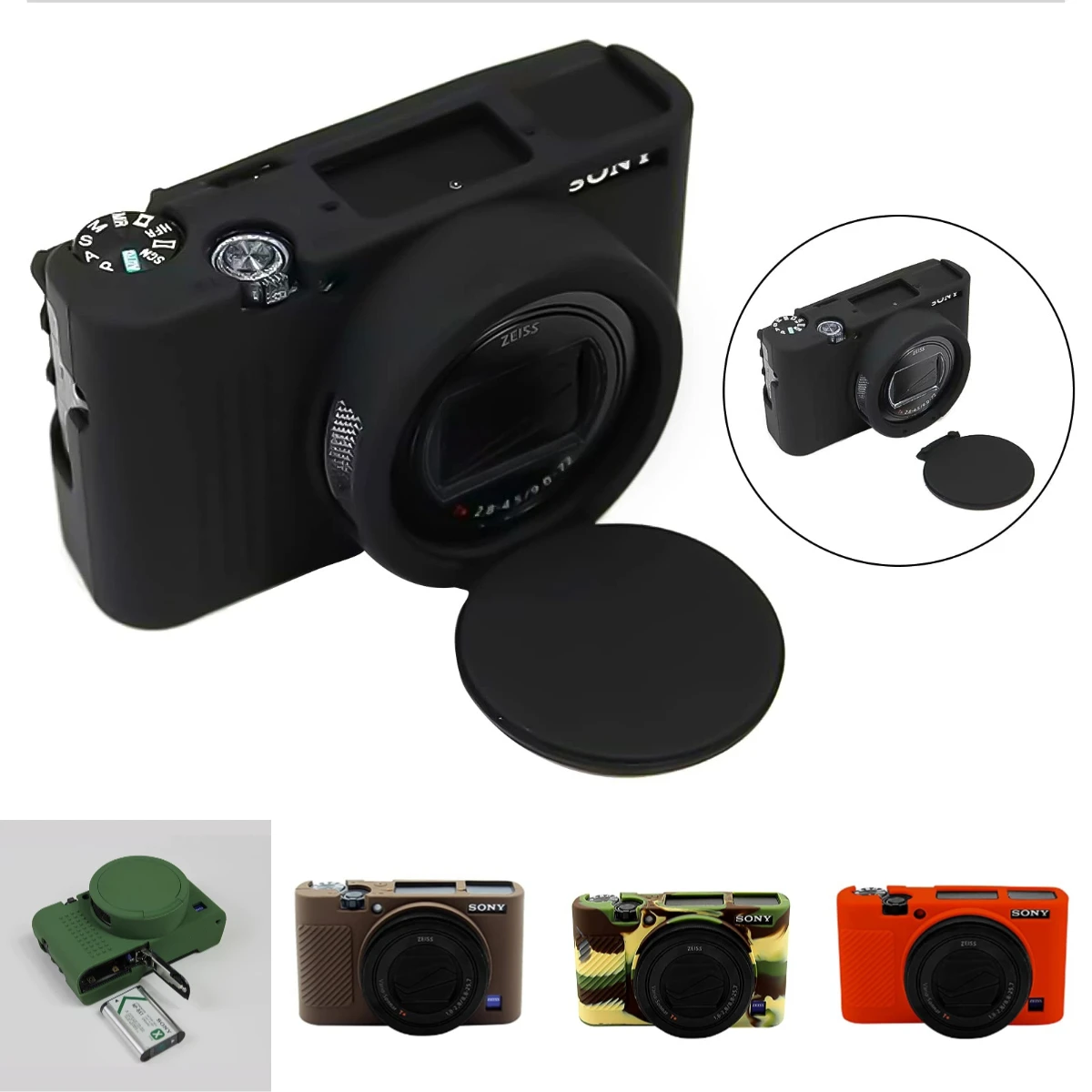 For Sony RX100M7 RX100 Mark VII Silicone Case Digital Camera, Colorful Protective Skin for Stylish Vlog