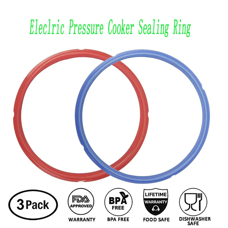

2 Pcs Food Grade Silicone 5-6L Electric Pressure Cooker Sealing Ring Is High Quality Electric Pressure Cooker Parts
