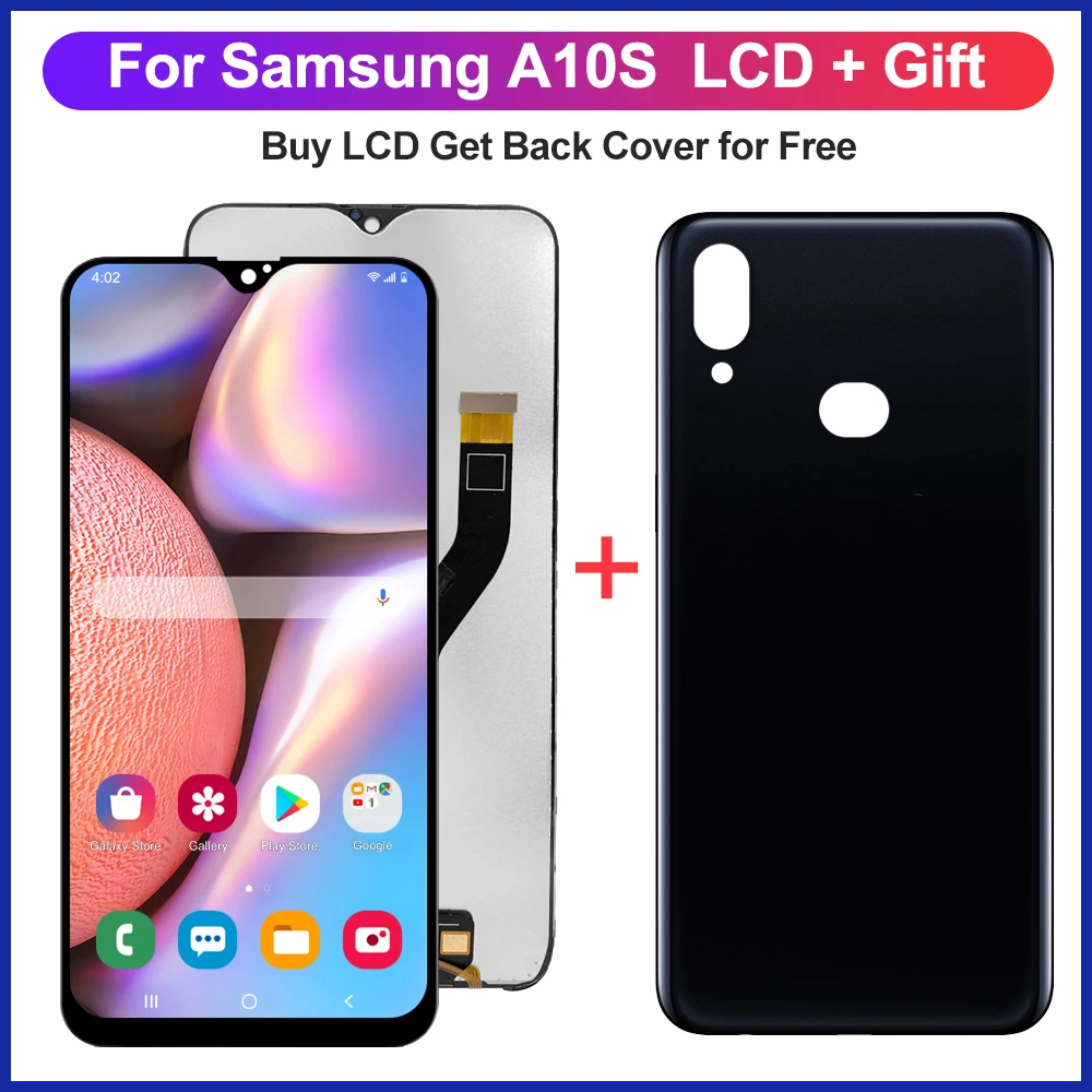 6.0\'\' AAA Quality LCD For Samsung A10s A107 A107F SM-A107F LCD Display Screen replacement Digitizer Assembly+Back Cover