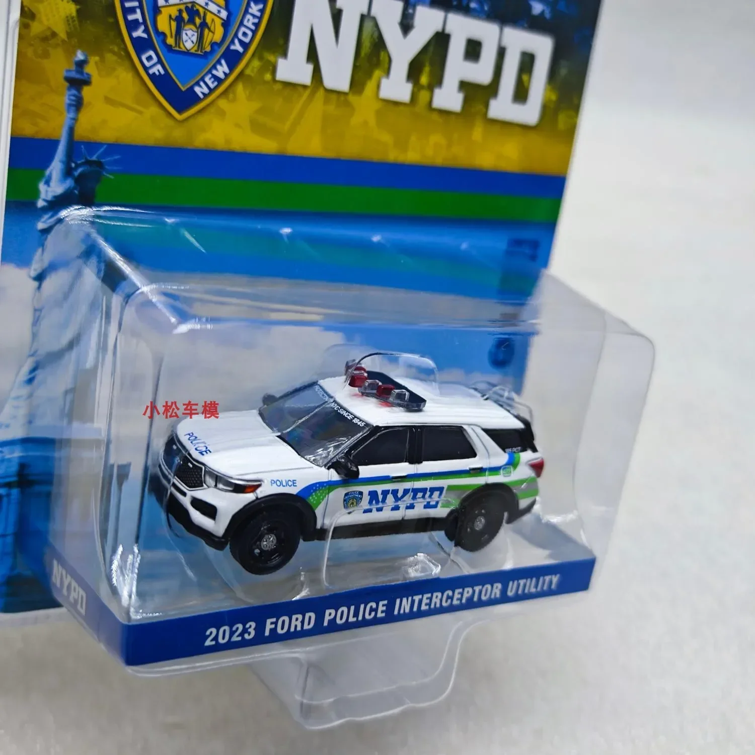 1:64 2023 Ford Polizei Interceptor Utility Hohe Simulation Legierung Auto Modell Sammeln Spielzeug Geschenk Souvenir Display Ornament