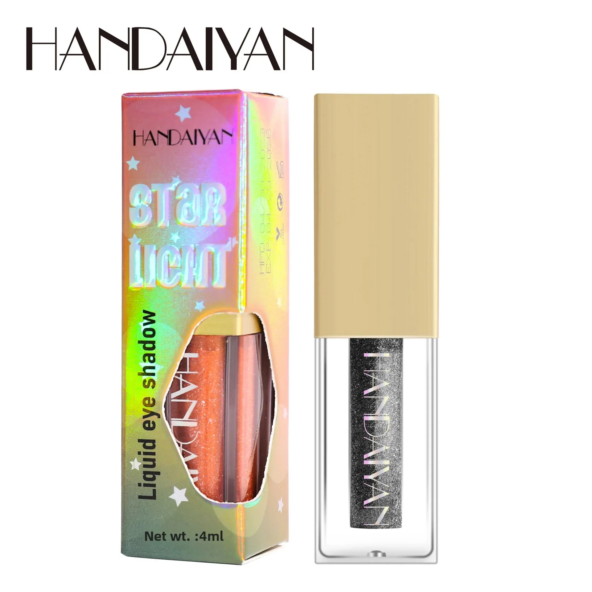 Handaiyan Kleurrijke Parelmoer Shimmer Vloeibare Oogschaduw - Langdurige Sparkly Eye Glitter voor toneelvoorstellingen