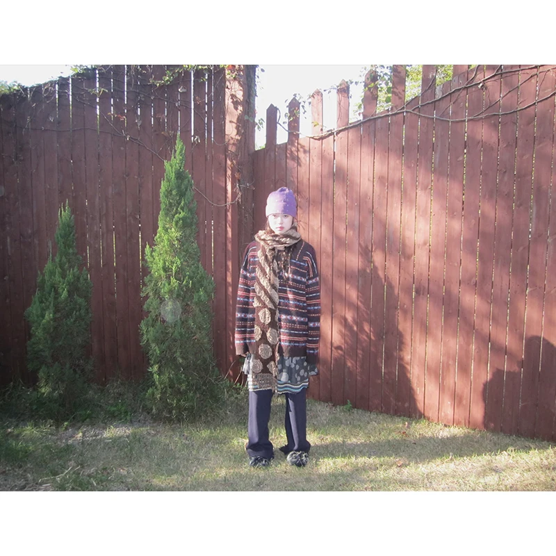 

Korean Sle Lazy Vintage Fair Isle Ne Knitted Sweater Women Winter New Arrival Soft Long Sve Breathable Comfortable