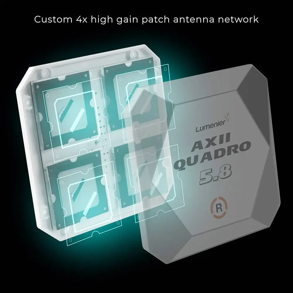 Antena naszywka Lumenier AXII Quadro 5.8GHz