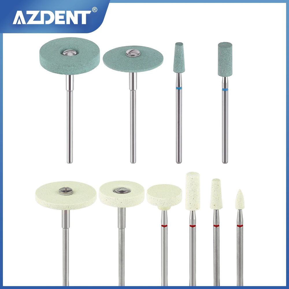 AZDENT Dental Lab Polishing Ceramic Diamond Grinder Polisher for Zirconia Porcelain Grinding Precisely Finishing Dentistry Tools