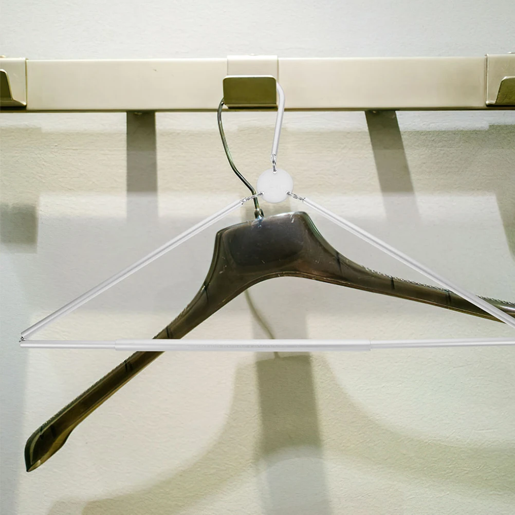 

2Pcs Folding Metal Hanger Adjustable Angles Easy Assembly Travel Garment Rack Compact Laundry Room Clothes Hangers