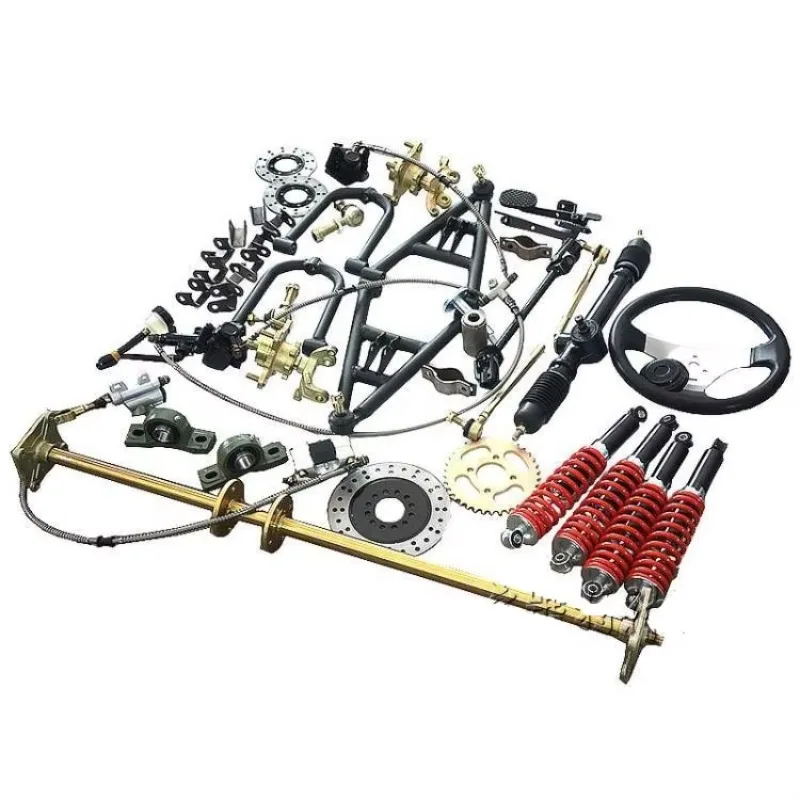

KARTING GO KART Front Suspension Shock Absorbers Steering Box Shaft Tie Rods Control Swingarms Motorcycle Rear Axle