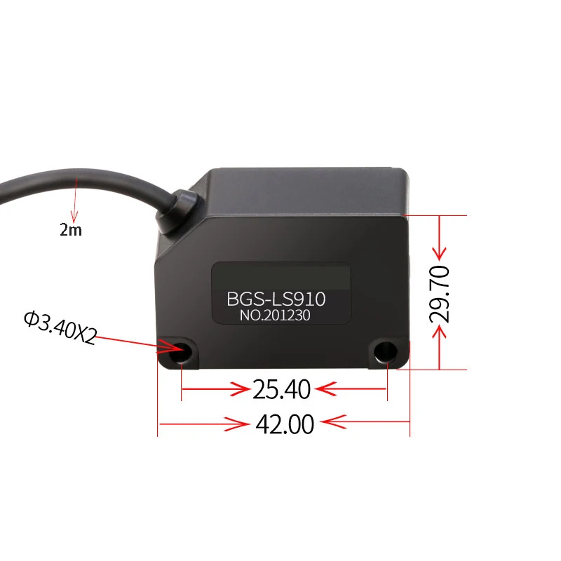 photoelectric sensor BGS-LS910 Long-distance diffuse reflection photoelectric switch High-sensitivity detection