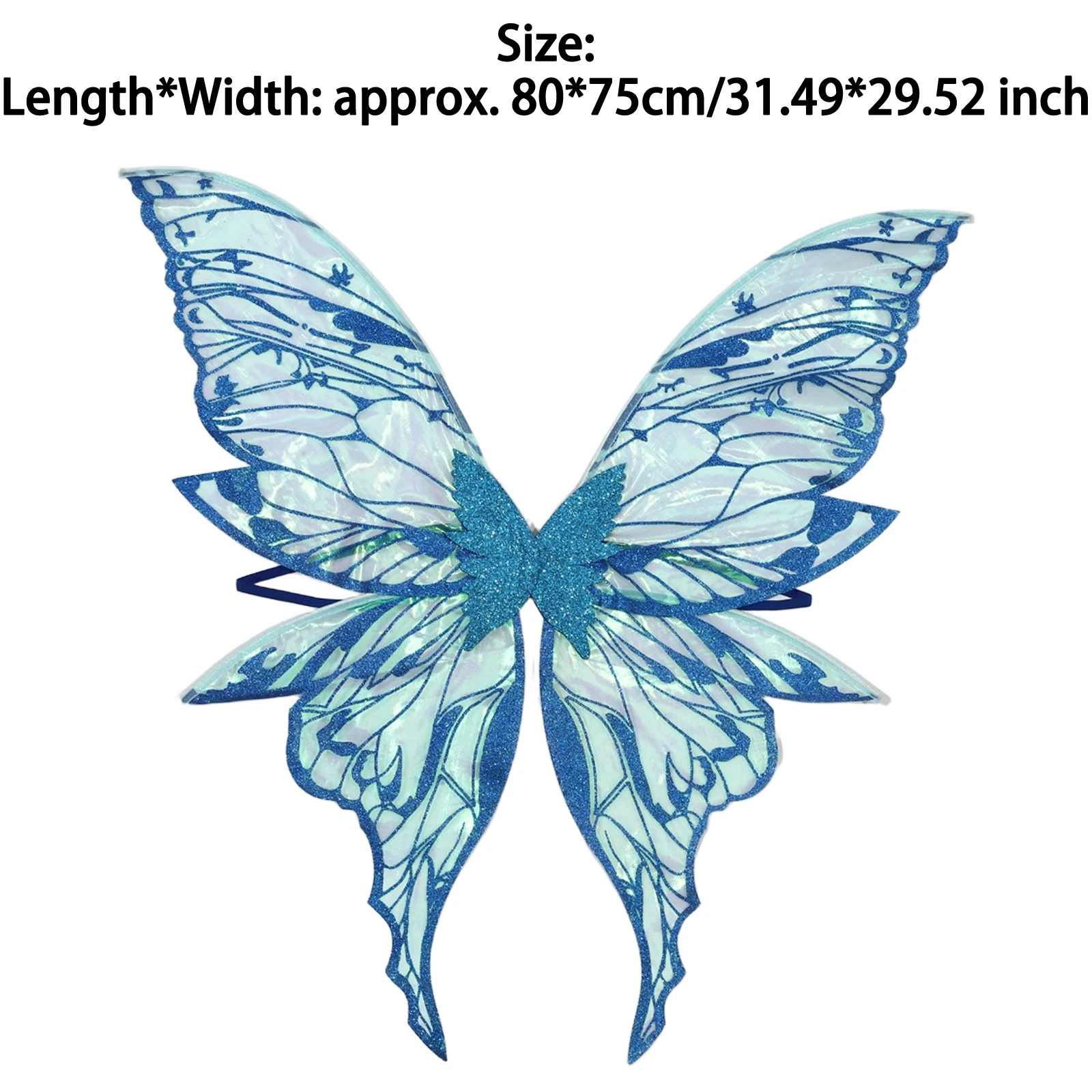 ผู้หญิงสาวผีเสื้อ Fairy ปีกเครื่องแต่งกาย Sparkle Princess Angel Wing สําหรับปาร์ตี้ฮาโลวีนโปรดปรานคอสเพลย์เครื่องแต่งกาย Props