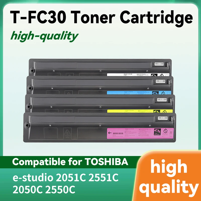 

Высококачественный совместимый картридж для копировального аппарата с тонером, 1 шт. T-FC30 для Toshiba E-studio 2050C 2051C 2550C 2551C BK C M Y