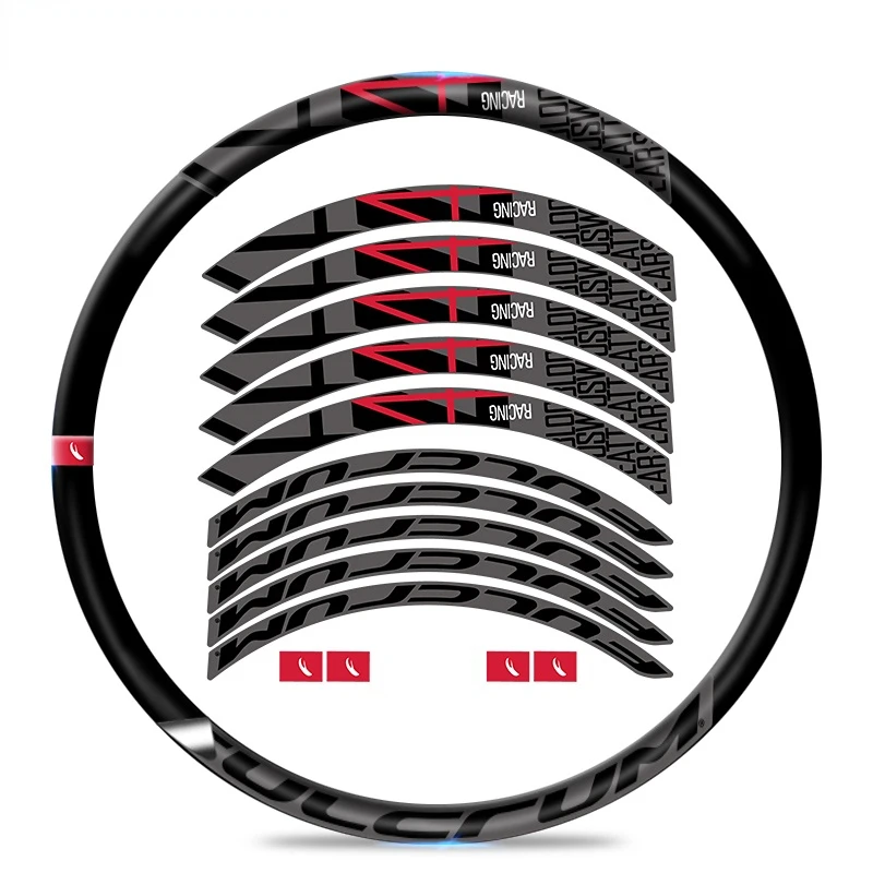 Juego de ruedas de bicicleta de carretera de carreras de 4 DB, pegatinas para llanta de bicicleta, pegatinas decorativas impermeables para freno de disco R4, accesorios para bicicleta