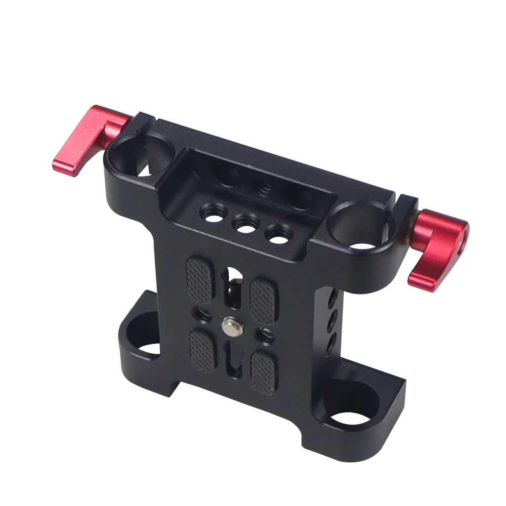 Universal Kamera Grundplatte Schulter Rig 15mm Stange Clamp Quick Release Adapter für Sony DSLR Käfig Vlog Schulter Unterstützung System – Detail 12
