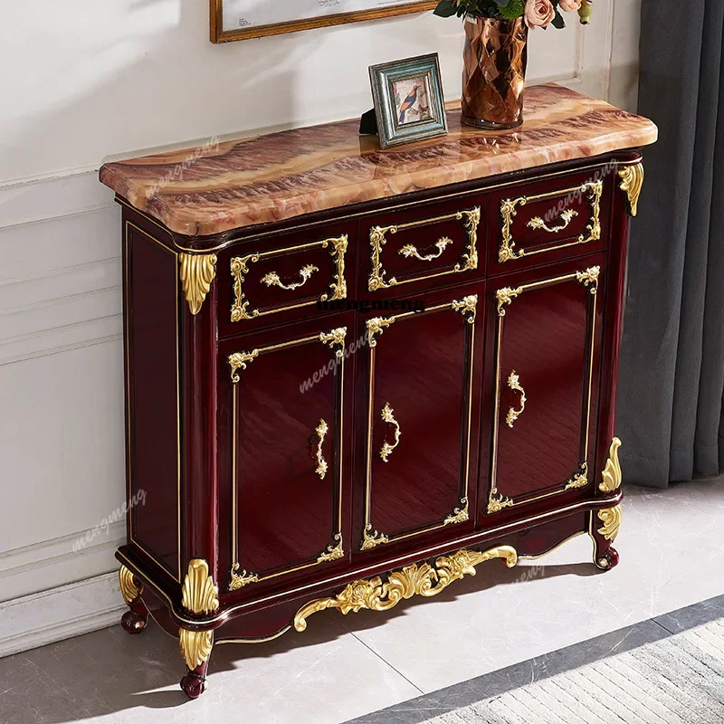 New arrive mid-century entrance hall shoe cabinet wooden marble elegant living room cabinets Storage locker meuble chaussure fur