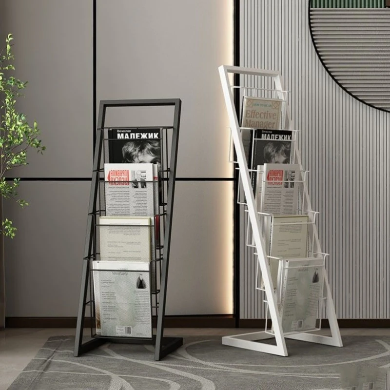 Storage Organizer Magazine Racks Office Furniture Ladder Shelf Magazine Racks Modern Metal Furniture Magazin MHSNJ