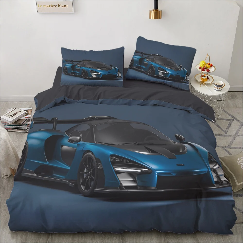 Racing Cars Fashion Scenery 3d Duvet Cover Dropshipping Modern Cool Sports Car for Children Teens Boys Bedroom Decoration Queen