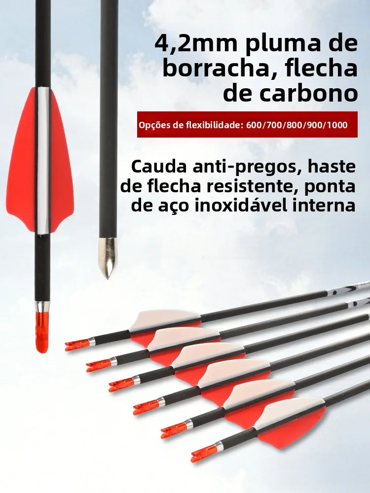 flechas-de-carbono-puro-de-grado-competicion-para-arco-recurvo-tiro-con-arco-deportes-al-aire-libre-ocio-juguete-tradicio