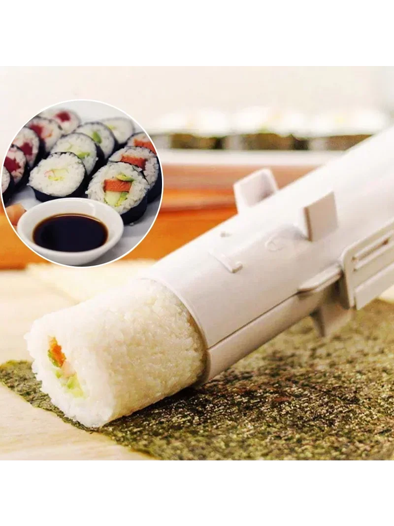 Sushi Maker Quick Sushi Bazooka Japanese Roller Rice Mold Vegetable Meat Rolling DIY Sushi Making Machine Kitchen