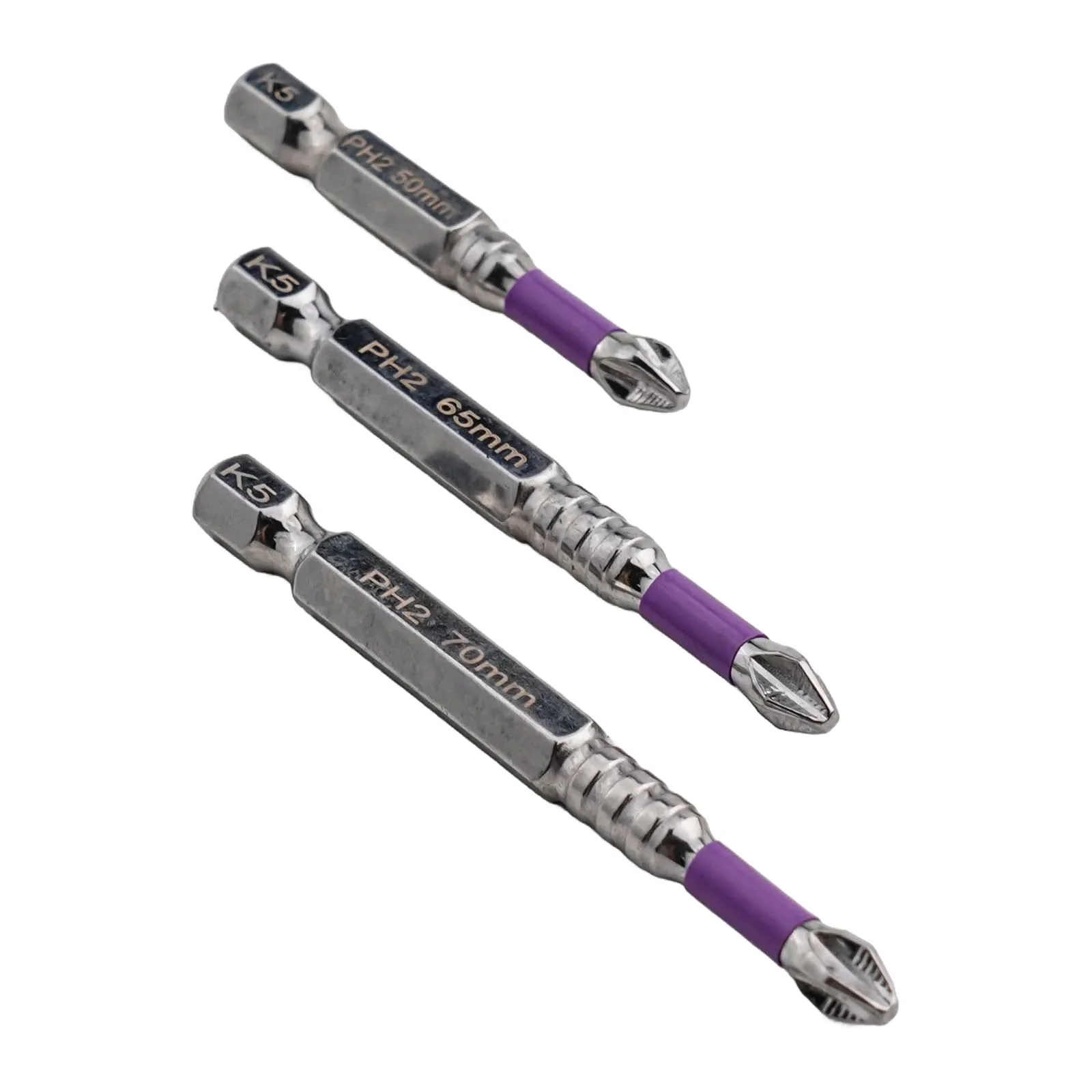 DIY Projects 62HRC Screwdriver Bits Cross Screwdriver Bits Versatile Application Alloy Steel Material Efficient Penetration