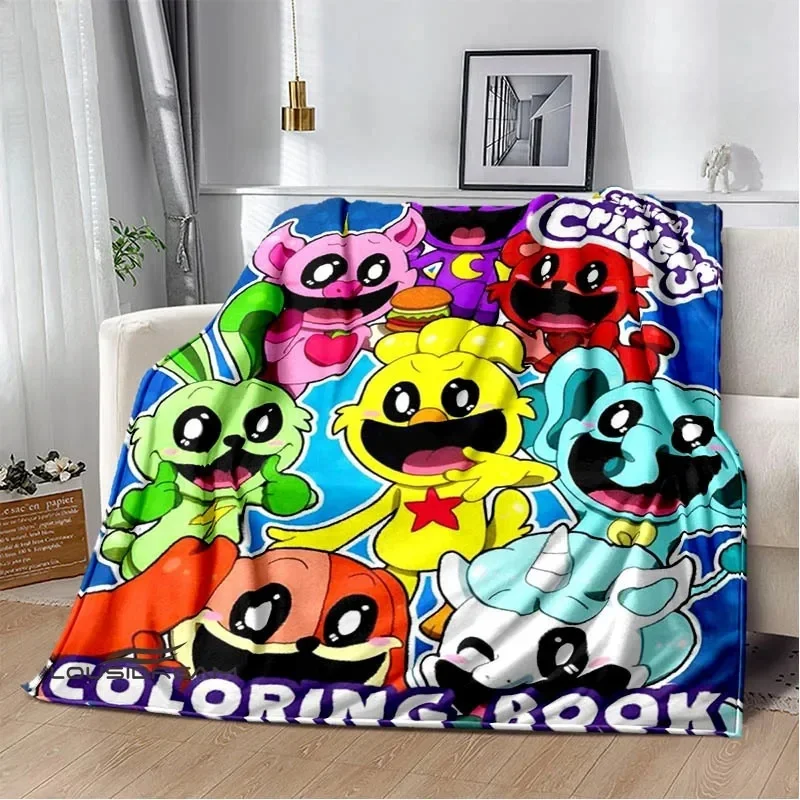 S-smiling critters Cartoon blankets picnic blanket Warm Flannel blankets Soft and comfortable blanket bed linings Birthday Gift