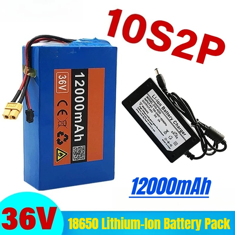 

10S2P 36V 12Ah for Power-Assisted Scooters 18650 Lithium-Ion Battery Pack with Built-in BMS