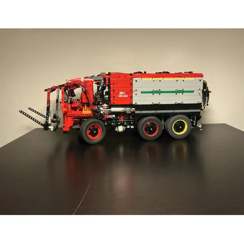 MOC-59081 City Sanitation Heavy-Duty Front Loader Garbage Truck Building Block Model, 4041 Parts, MOC Adult Birthday Toy Gift