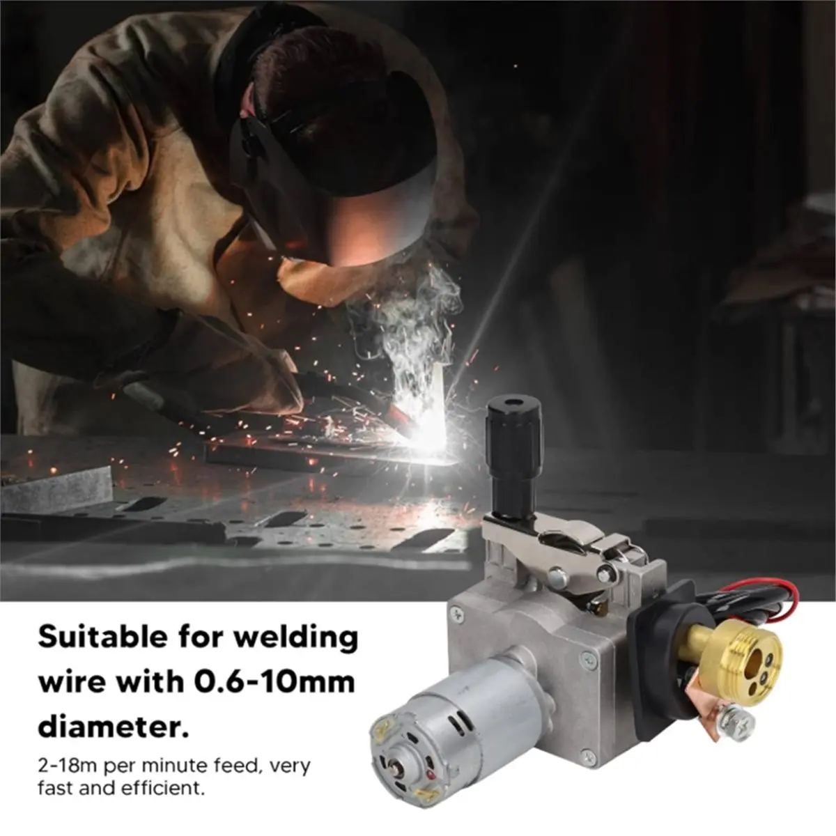 

A24I Wire Feeder with Accessories for CO2 Gas Shielded Welding DC 24V Wire Feed Motor