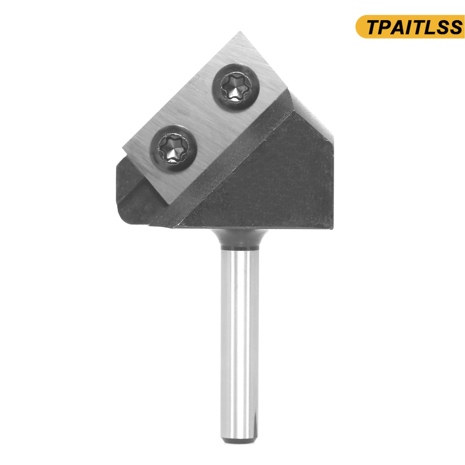 1/2 Inch 1/4 Inch 8mm Shank Dual Blades 90 Degree V-Groove Router Bit Carbide Insert Wood CNC Router Bit