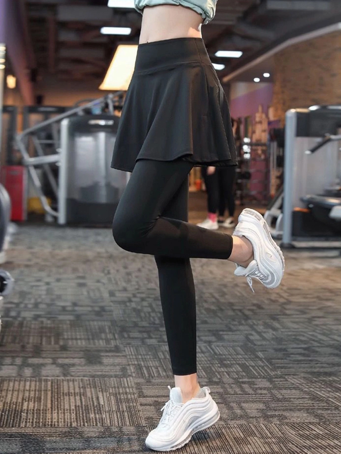 تنورة رياضية نسائية كاجوال عالية الخصر لصالة الألعاب الرياضية والجري واللياقة البدنية وركوب الدراجات تنورة كاجوال للجولف والتنس واللياقة البدنية مريحة #4