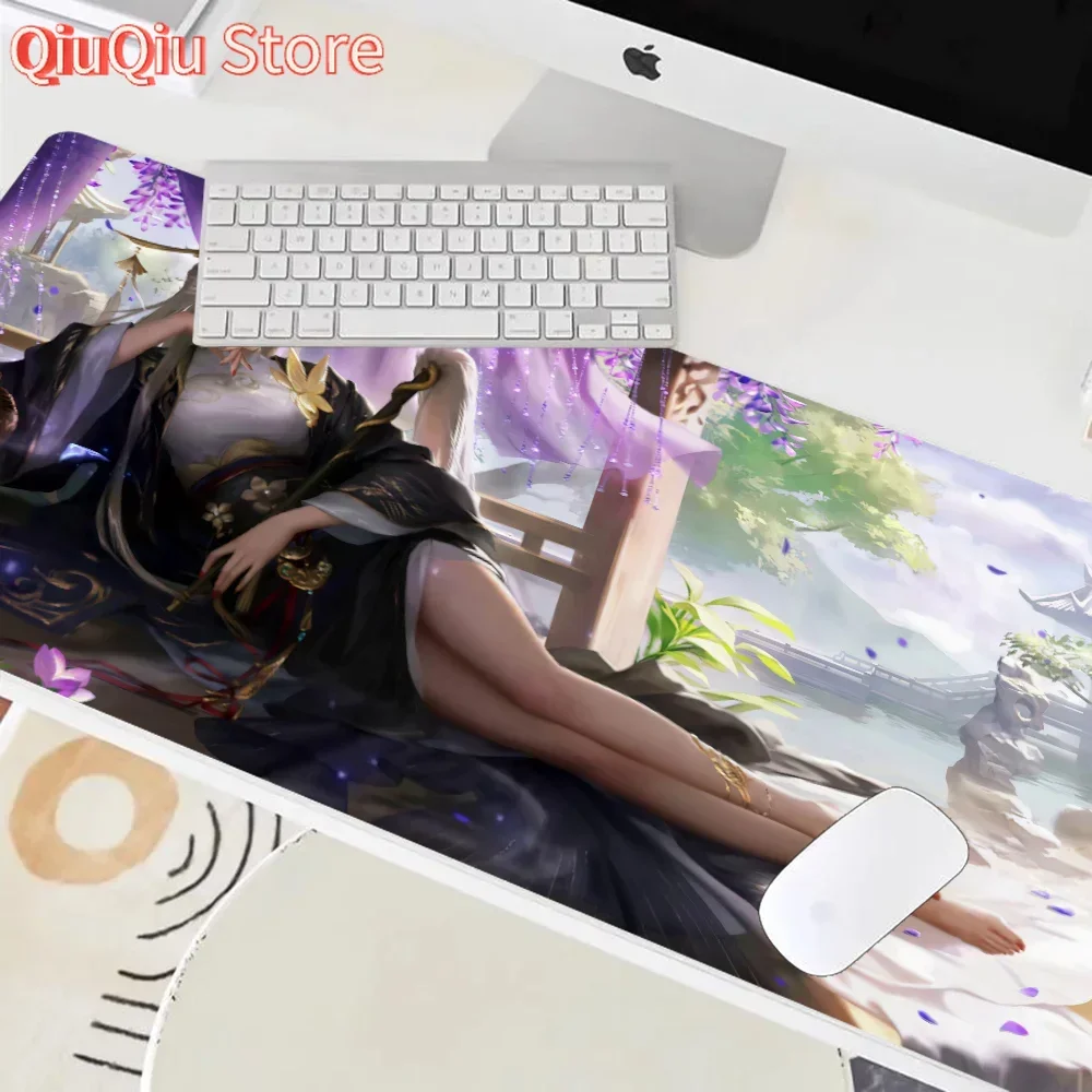Die Lian Qingman Three Kingdoms Mousepad Mouse Mat حصيرة مكتبية مع وسادة ملحقات الألعاب Prime Gaming XXL لوحة المفاتيح الحشو M
