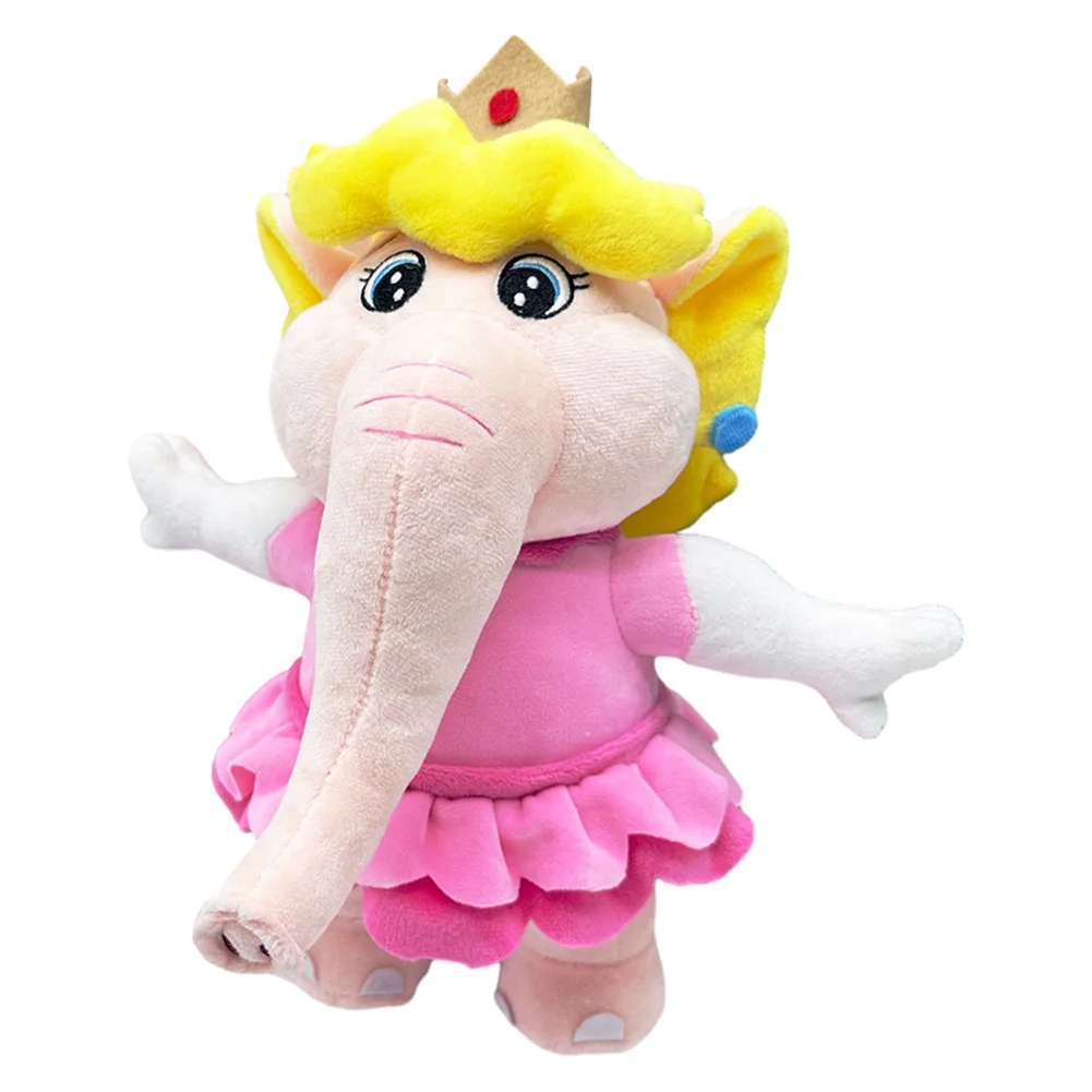 Princess Cos Peach Cosplay Plush Toys Cartoon Soft Stuffed Dolls Mascot Birthday Xmas Gift Halloween Costume Accessories