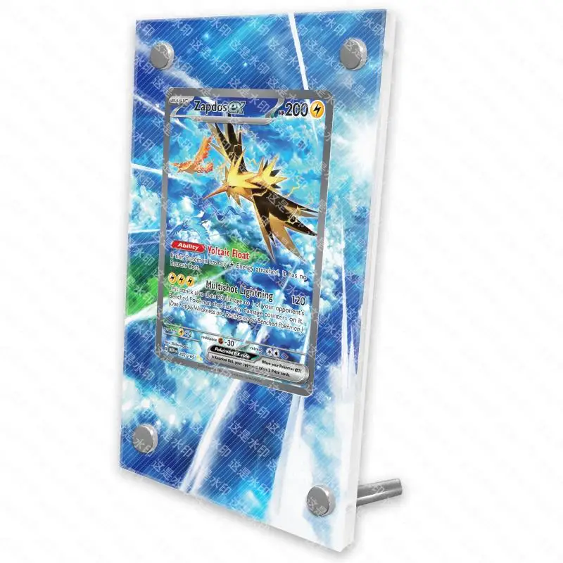 

Pokemon PTCG Reshiram Zekrom Charizard Espeon Latias SV11 151, дисплей для карт, аниме-игра, расширенный художественный акриловый защитный чехол, подарки
